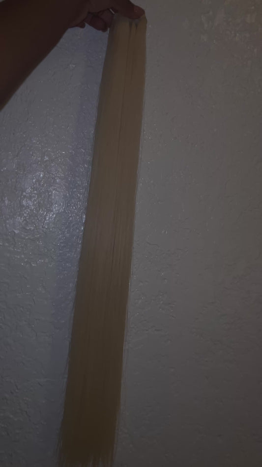 Iconic Barbie Blonde Bone Straight